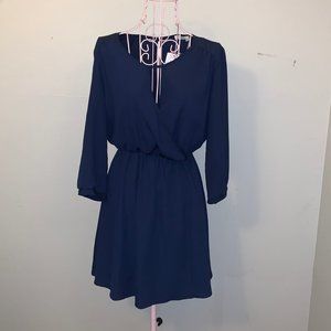 NWT Lush XS Dark Blue Dress